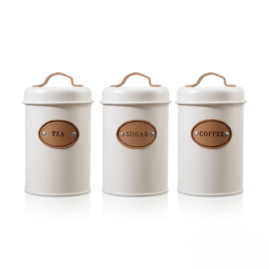 Metal Jar Set 3 Pcs